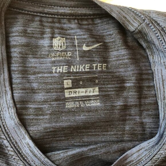 𝅺NIKE Tee NFL THE PATRIOTS the on field apparel dri fit sz lg - Picture 2 of 6